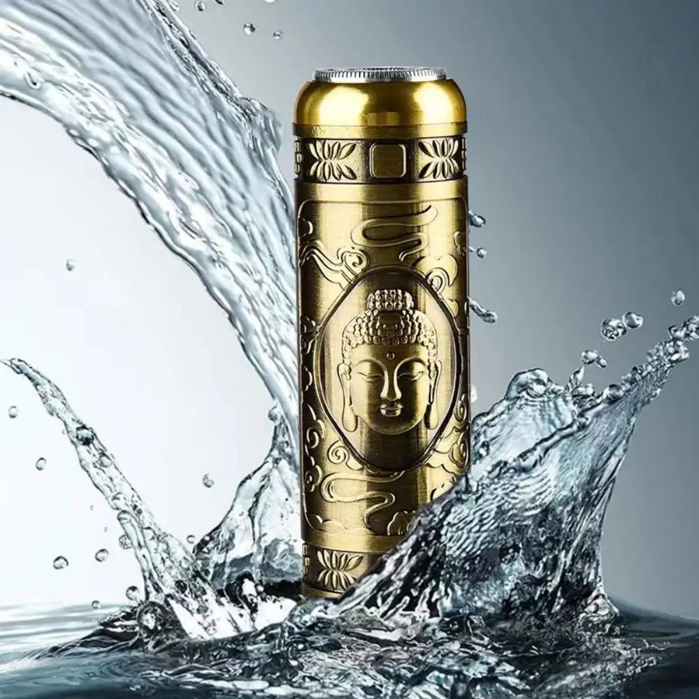 Afeitadora Eléctrica Portátil Dorada – Edición Buda