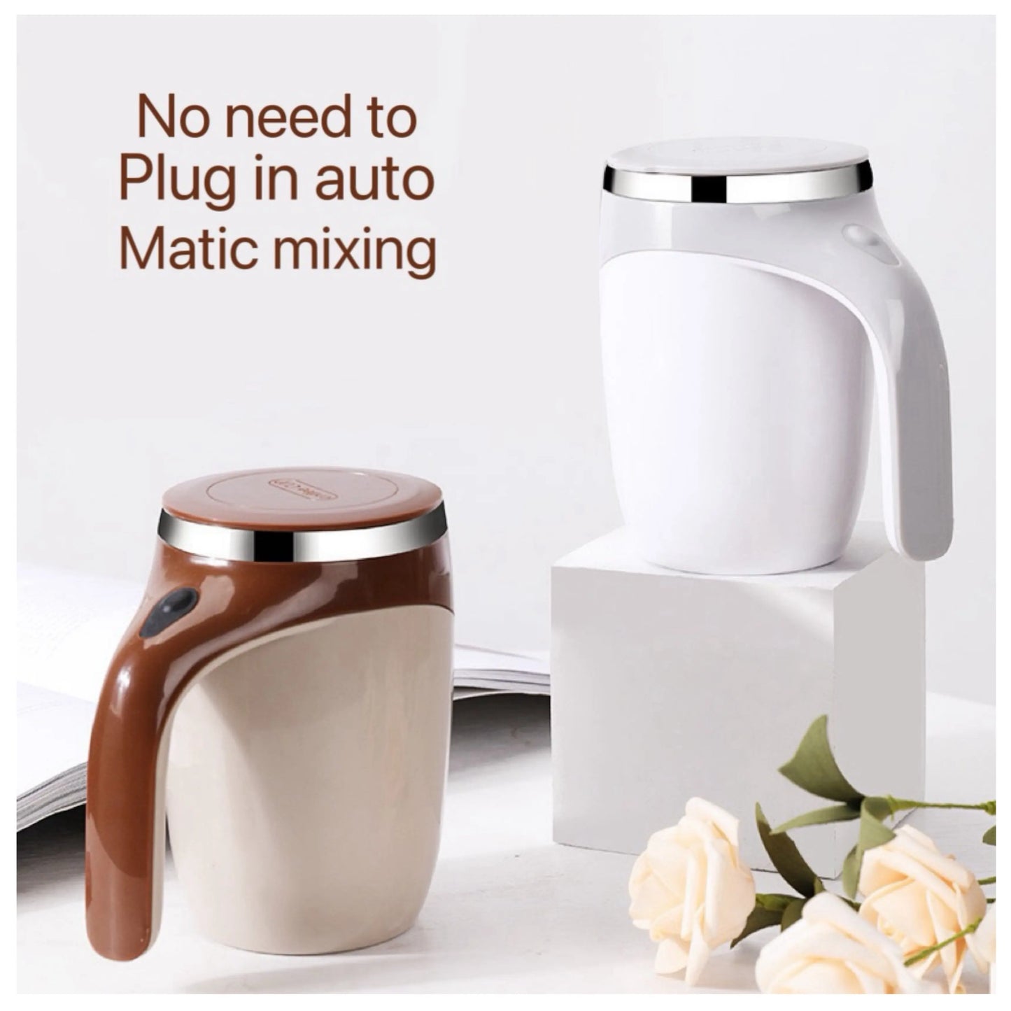 ☕⚡ Taza Térmica Eléctrica Mezcladora Automática – Premium Smart Cup