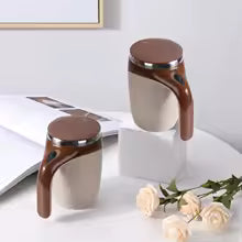 ☕⚡ Taza Térmica Eléctrica Mezcladora Automática – Premium Smart Cup